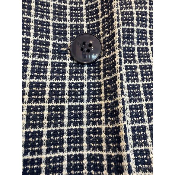 Vintage 80's union made  ACT III navy and white tweed blazer EUC size 10 - Picture 4 of 11
